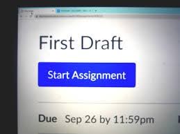 Brightspace assignment with due date and time.